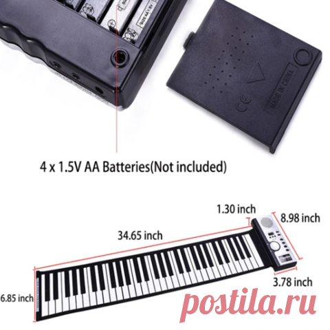 US$ 119.99 - 61 Key Roll-Up Portable Piano Keyboard - www.cccinlife.com