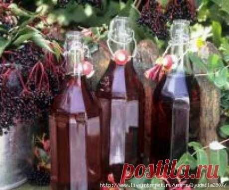 Наливка на листьях вишни, смородины и малины