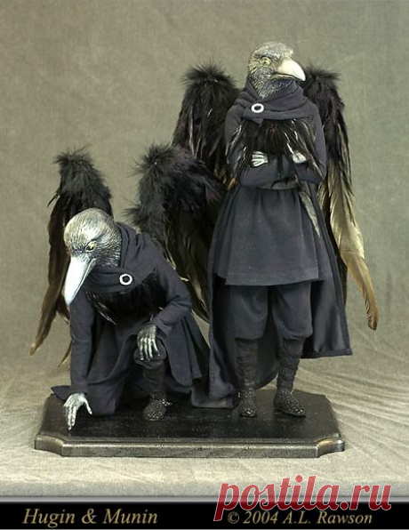 Raven Men - the Assembly of an Art Doll