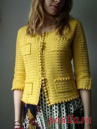 phildar design on ravelry. very chanel. gorgeous crochet work.