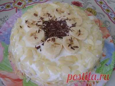 Вкуснейший банановый пирог за полчаса