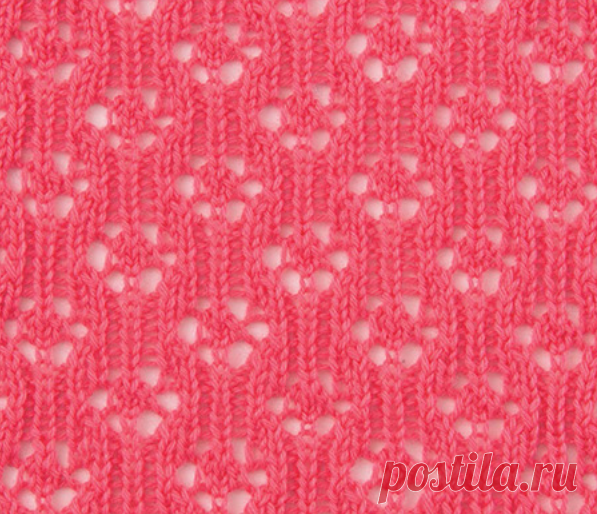 Ажурные листочки и цветочки спицами — 10 узоров для летнего вязания | Ирина СНежная & Вязание | Яндекс Дзен