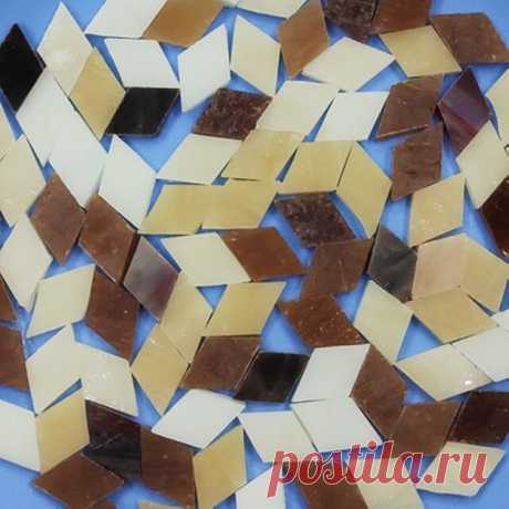 Lazos de JOJO triangular de acrílico sólido para hacer mosaicos, azulejos para manualidades de decoración del hogar, materiales de arte hechos a mano, 50g|Creación de mosaicos| - AliExpress