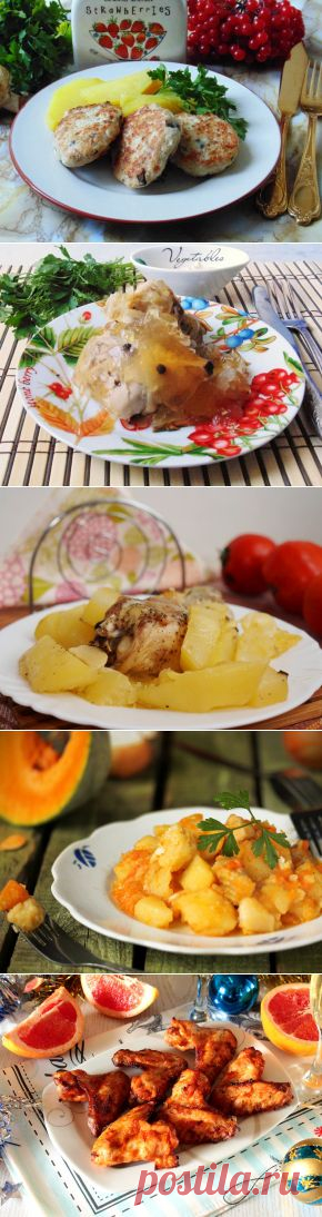 Вкусные рецепты блюд из мяса домашней и дикой птицы: курицы, индейки, утки, гуся.