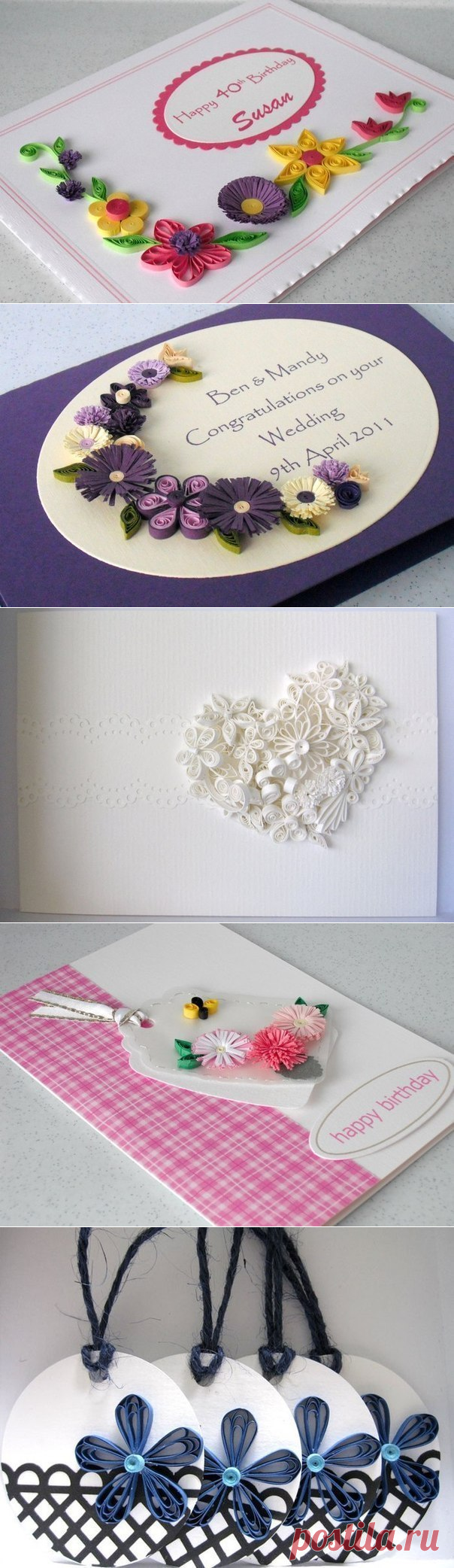 Открытки. Квиллинг (8 фото) | WmnDay.ru - Handmade, фитнес, интерьеры