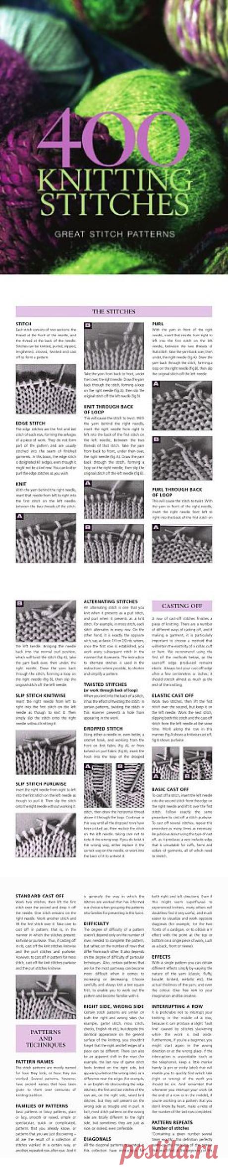 400 Knitting Stitches: Great Stitch Patterns.