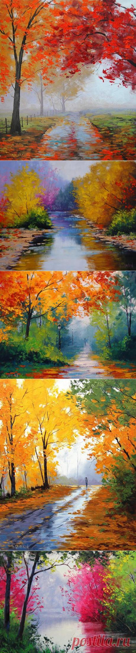 Красочная осень на картинах Graham Gercken