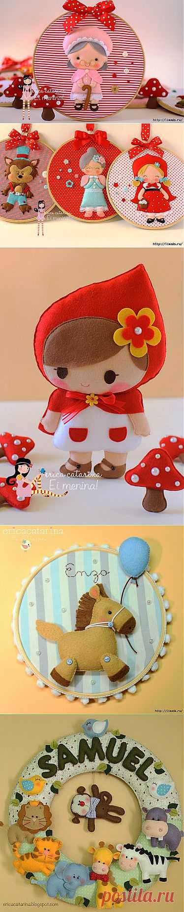 Панно в детскую комнату от Erica Catarina .