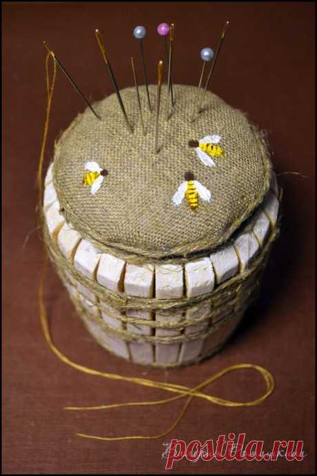 Игольница-бочонок