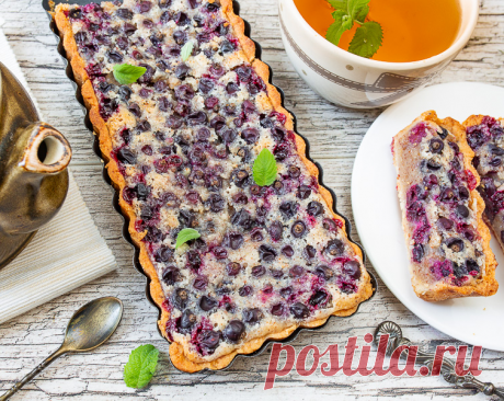 Смородиновый пирог с франжипаном