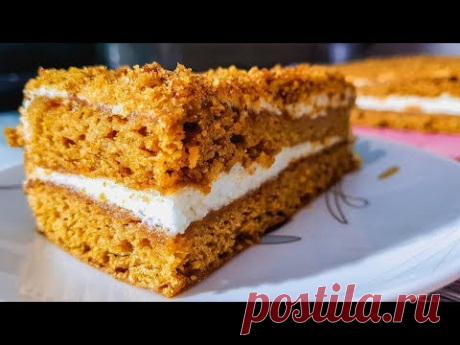 Домашний Медовый Торт. Как приготовить самый вкусный медовый торт.Ингредиенты:
сливочное масло - 150 г
сахар - 150 г
мед- 2 ст.л.
яйца 2 шт.
сода ( разрыхлитель) - 1 ч.л
соль- 1 щепотка
мука- 250 г.

Крем:
Сметана - 400г.
сахар - 200 г.