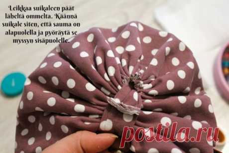 DIY Turbaanipipo rusetilla