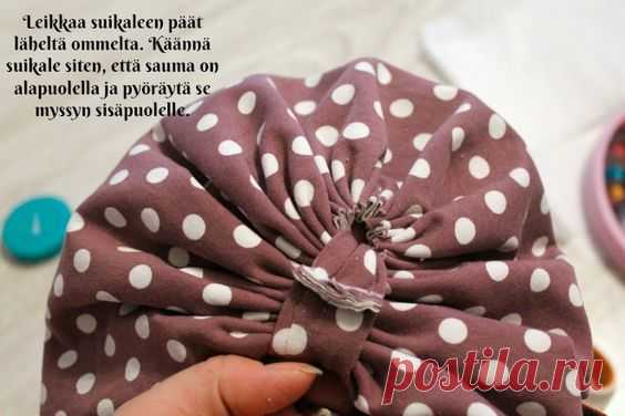 DIY Turbaanipipo rusetilla