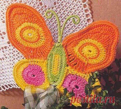 Вязаные бабочки » Сайт "Ручками" - делаем вещи своими руками