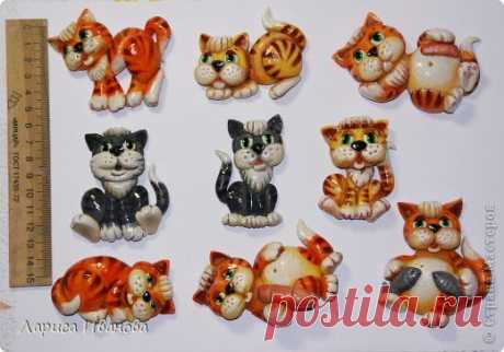 Коты-магниты (МК по росписи) | Страна Мастеров