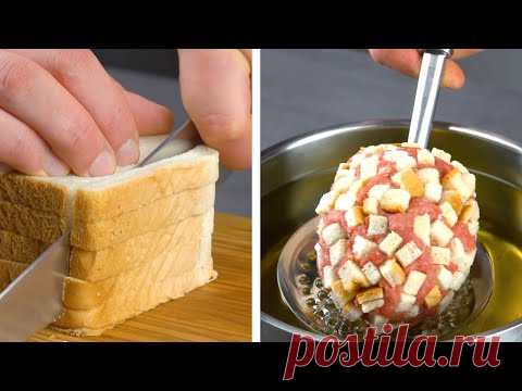 10 ломтиков хлеба обязательно лежат рядом, когда мы лепим котлеты