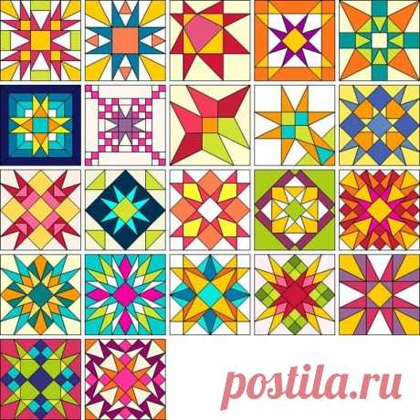 Лоскутные блоки для пэчворка (Квилтинг) | Журнал Вдохновение Рукодельницы