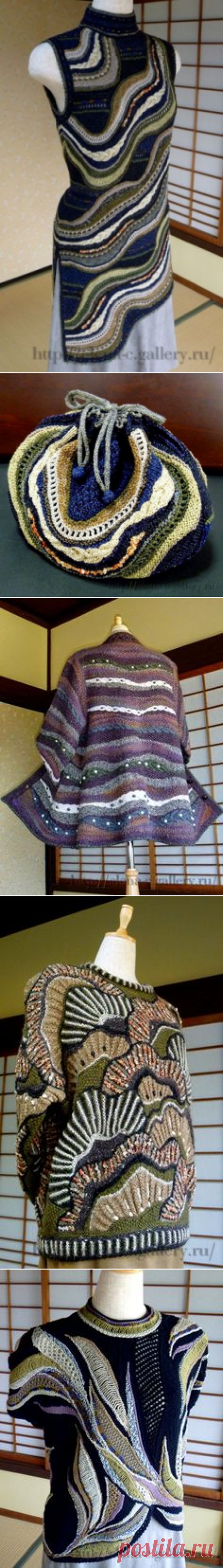 Фриформ спицами японской мастерицы Yoko Asada. Часть 2.