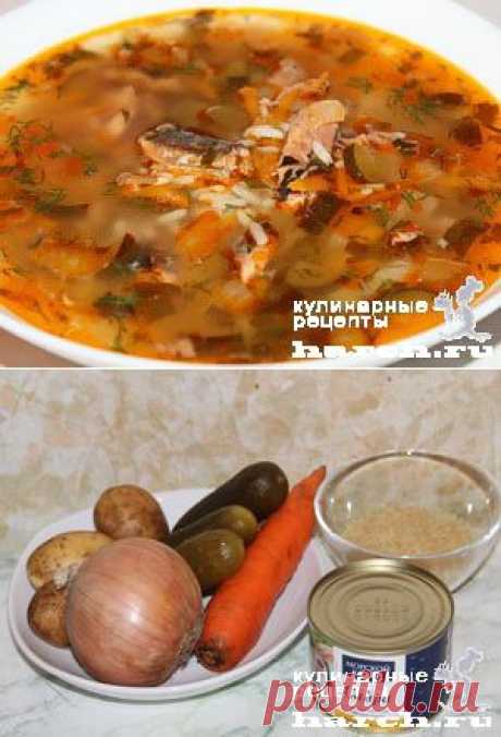 Рассольник с рыбными консервами | Харч.ру - рецепты для любителей вкусно поесть