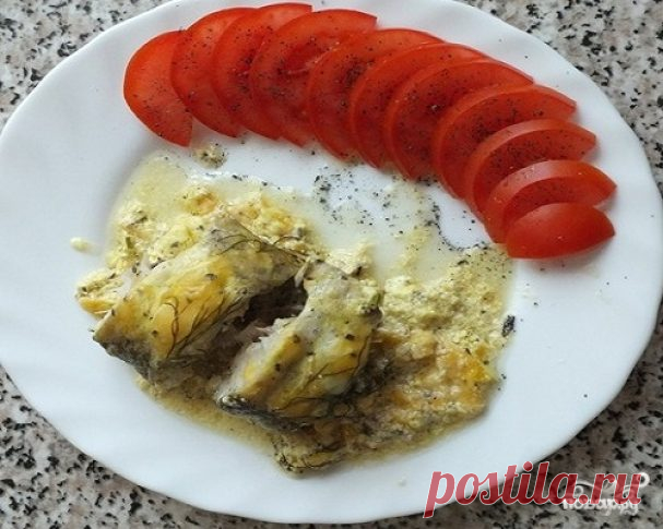 Минтай в сметане в духовке - пошаговый рецепт с фото на Повар.ру