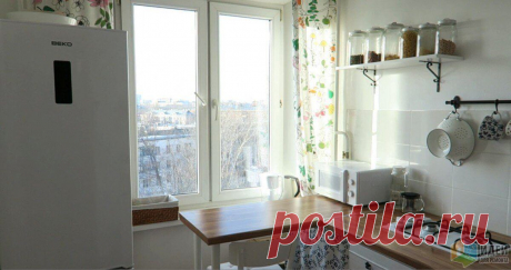Однушка хрущевка в белом - кухня 5 кв. метров | Тысяча и одна идея