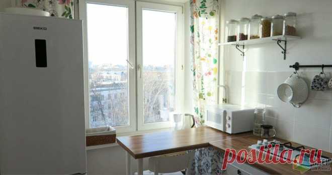 Однушка хрущевка в белом - кухня 5 кв. метров | Тысяча и одна идея