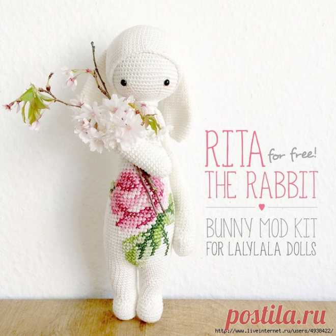 Зайка (кролик) Рита к Пасхе. Описание.