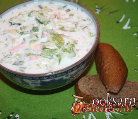 Окрошка на сметане и айране фото рецепт приготовления