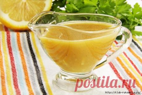 Медово-горчичный соус для лосося.