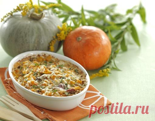 Свинина с тыквой и грибами