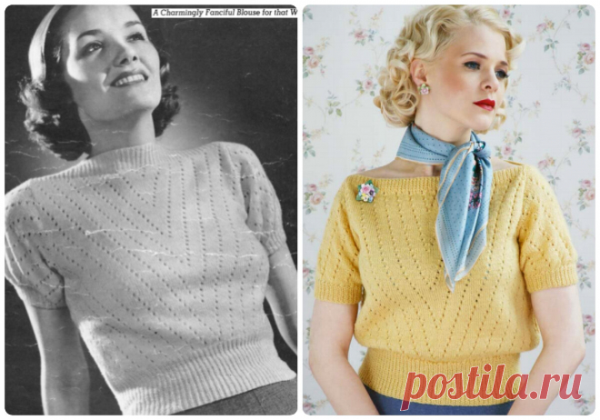 Вязание из 1930х-40х годов. Рукодельницы повторили винтажные модели: что из этого получилось | Вяжем вместе! | Дзен