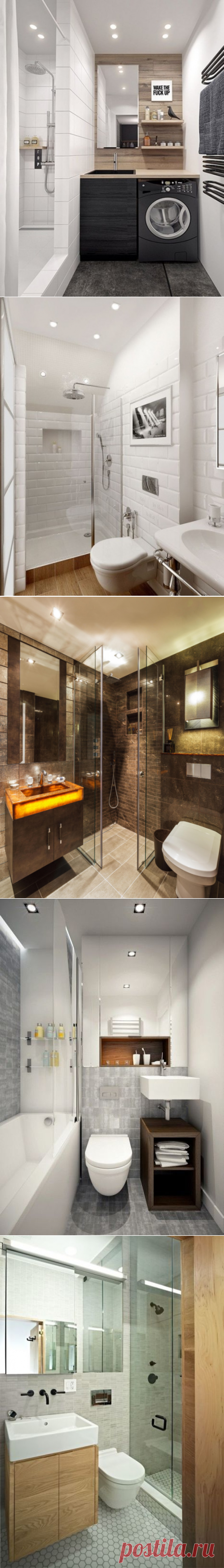 20 примеров грамотного интерьера маленькой ванной комнаты в современном стиле