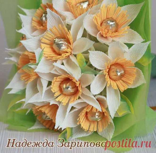 Букеты из конфет своими руками. Мастер классы для начинающих - Buket7.ru