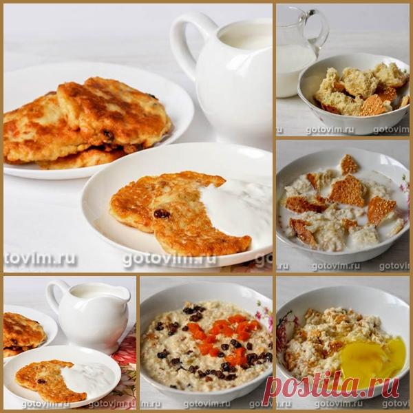 Оладьи из черствого хлеба