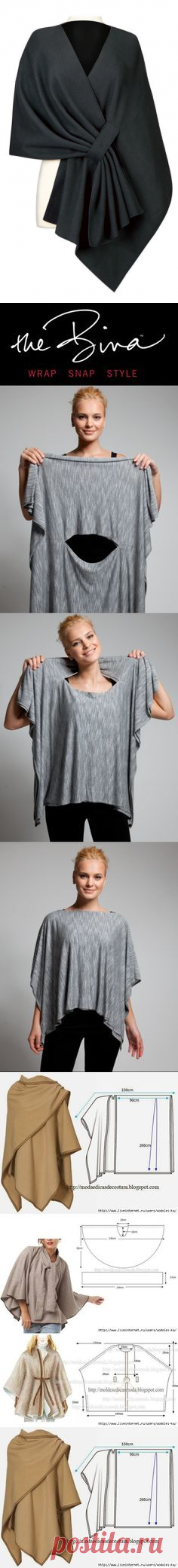 (12) Tuck Shawl......for inspiration only.Wish I can find a pattern for it. Approx. 20