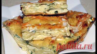 Банальный лаваш, а какая вкуснятина. Простой и быстрый сырный пирог из лаваша.