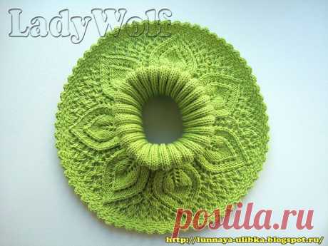 Красивая манишка спицами