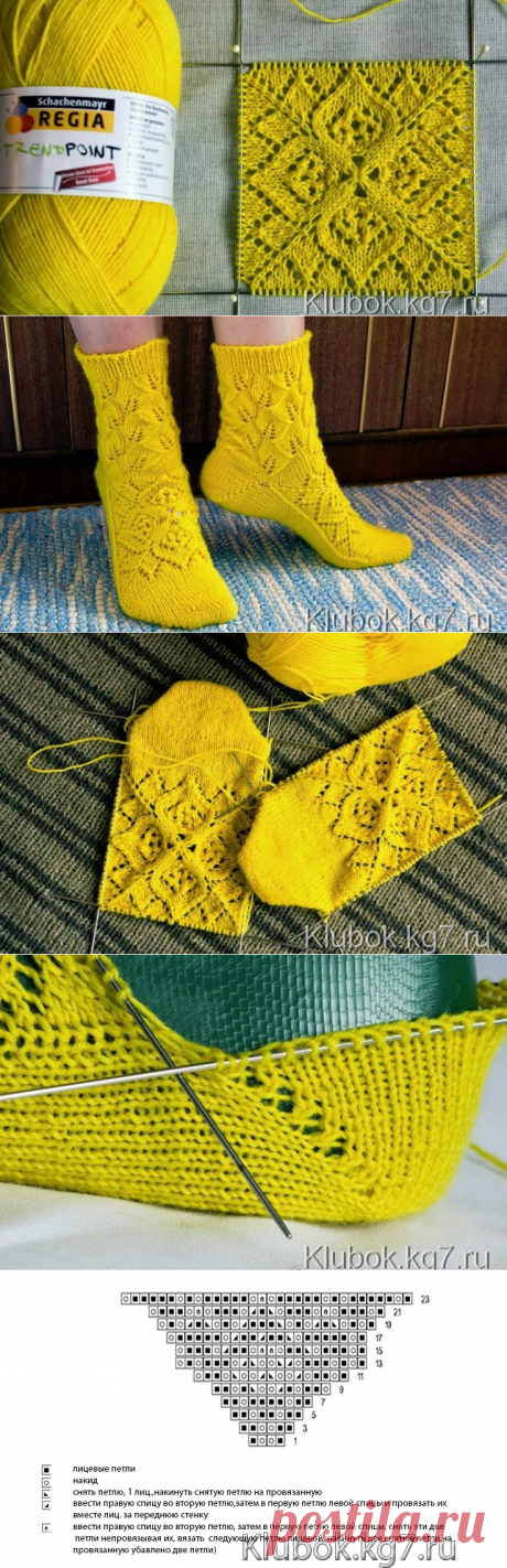 Красивый узор, вязаный от центра | Клубок
