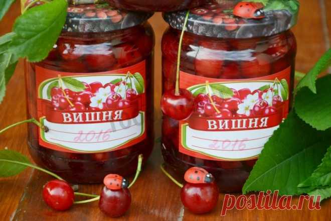 Вишня в собственном соку с сахаром на зиму рецепт с фото пошагово - 1000.menu