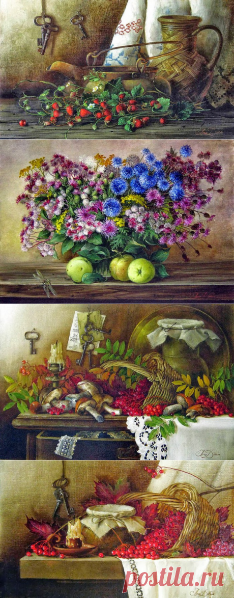 Натюрморты. Художник Елена Добель