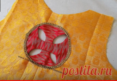 (765) Most Beautiful Boat Neck- Paithani Designer Blouse Cutting and Stitching -Simple & Easy Making - YouTube