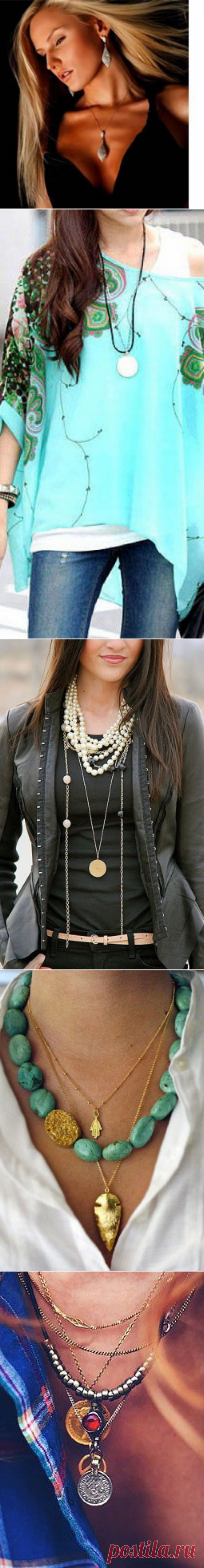 Как носить подвески и правильно подбирать кулоны