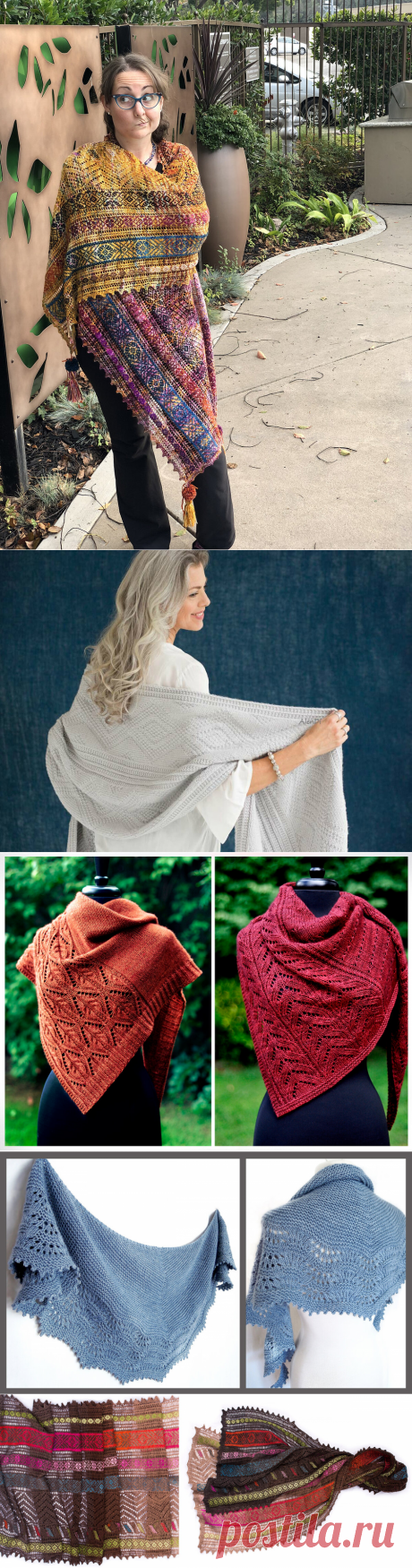 5 готовых идей для шалей и шарфов спицами. Как вы можете связать шарф легко и быстро. (Часть 2) | Первый вязальный! | Яндекс Дзен