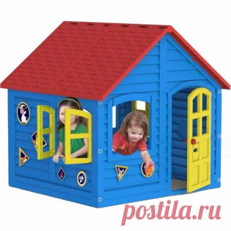 Детский домик. Высота 120 см. Сине-красный — МигМаг