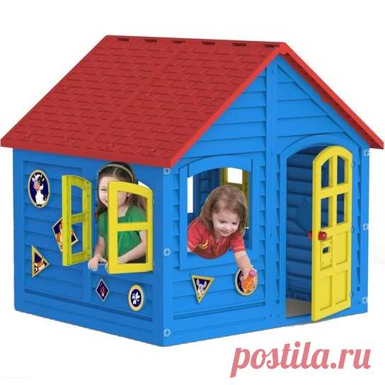 Детский домик. Высота 120 см. Сине-красный — МигМаг