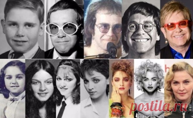 Как менялись знаменитости по истечению времени