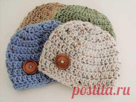 Baby Boy Hat Toddler Boy Hat Button Hat от ButterflyKisses4Baby
