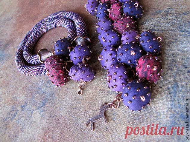 Как сделать текстильные бусины