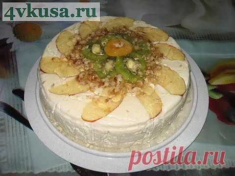 Торт "МОРОЗКО" (торт без выпечки). Фоторецепт. | 4vkusa.ru