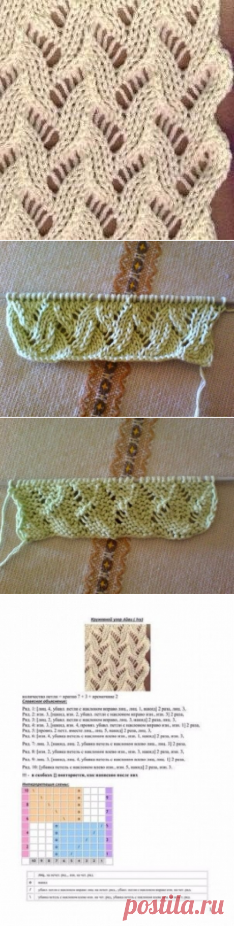 Нежный волнистый узор